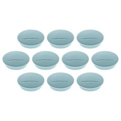 Magnetoplan COP 1662103 Discofix Junior Magnet - 34mm(D) x 9mm - Blue (Pack of 10)