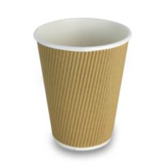 Fufu 4Oz Ripple Paper Cup - Brown (Pack of 25)
