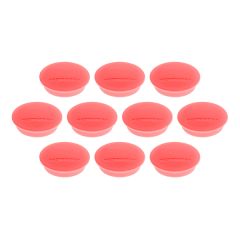 Magnetoplan COP 1662106 Discofix Junior Magnet - 34mm(D) x 9mm - Red (Pack of 10)