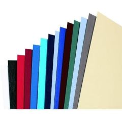 GBC CE040070 Leather Grain Cover, A4 White Pack of 100