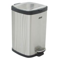 Brooks SS PDL 368 Square Bin with Soft Close & Fingerprint Resistance - 6 Liter