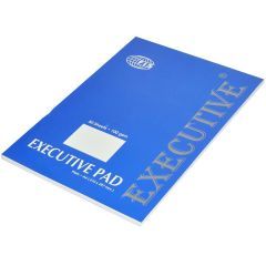 FIS FSPDEXA4PL Executive Writing Pad Plain - 100gsm - A4 - 50 Sheets
