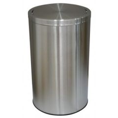 Brooks SS SWG 1158 Swing Top Bin with Fingerprint Resistance - 35 Liter