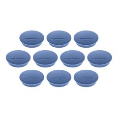 Magnetoplan COP 1662114 Discofix Junior Magnet - 34mm(D) x 9mm - Dark Blue (Pack of 10)
