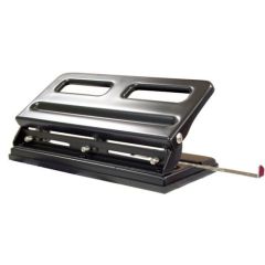 KW Trio 963 Adjustable 3-Hole Punch - 30 Sheets - Black