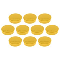 Magnetoplan COP 1664502 Discofix Hobby Magnet - 25mm(D) x 8mm - Yellow (Pack of 10)