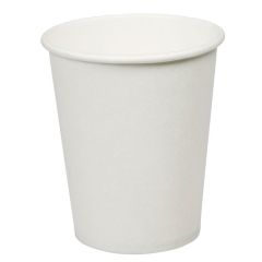 Golden 8Oz Paper Cup - White (Pack of 50)