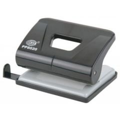FIS FSPUPP-8020 2-Hole Punch - 20 Sheets Capacity - Black
