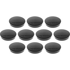 Magnetoplan COP 1664512 Discofix Hobby Magnet - 25mm(D) x 8mm - Black (Pack of 10)