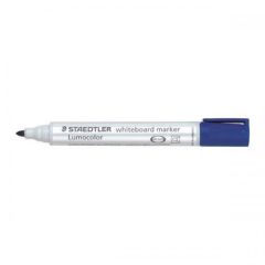 Staedtler 351 Lumocolor White Board Marker - 2mm Bullet Tip - Blue (Pack of 10)