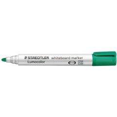 Staedtler 351 Lumocolor White Board Marker - 2mm Bullet Tip - Green (Pack of 10)