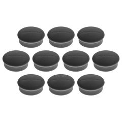 Magnetoplan COP 1664612 Discofix Mini Magnet - 20mm(D) x 7mm - Black (Pack of 10)