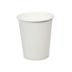 BioWare BW-SWC1008 8Oz Single Wall Paper Cup - White (Pack of 2500)