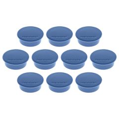 Magnetoplan COP 1664614 Discofix Mini Magnet - 20mm(D) x 7mm - Dark Blue (Pack of 10)