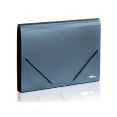 Deli 5551 Expanding File with 12 Pockets - A4 - Blue