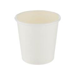 Hotpack 4Oz Single Wall HD Paper Cups - White (Pack of 1000)