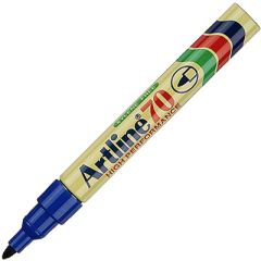 Artline 70 Fine Point Permanent Marker - 1.5mm - Blue (Pack of 12)
