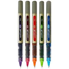 Uni-ball UB157 Eye Liquid Ink Rollerball Pen - 0.7 mm - Multicolor (Pack of 5)