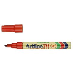 Artline 70 Fine Point Permanent Marker - 1.5mm - Red (Pack of 12)