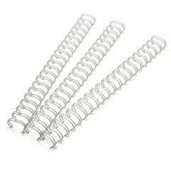 TPPS Binding Ring Wire 3:1, 6.4mm (1/4"), 34 Loops, White (Pack of 100)