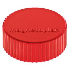 Magnetoplan COP 16600406 Discofix Magnum Magnet - 34mm(D) x 13 mm - Red (Pack of 4)