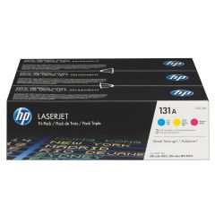 HP U0SL1AM 131A 3-pack Cyan/Magenta/Yellow Original LaserJet Toner Cartridges