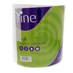 Fine Maxi Hygienic Jumbo Roll - 1 Ply x 325 Meters x 1 Roll