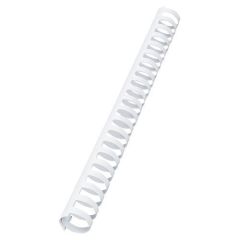 GBC 4028202 Binding Comb, 21 Ring 25 mm A4 White Pack of 50