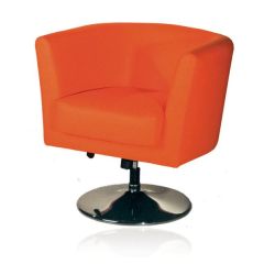 Mazaya MF 06032 Revolving Single Seater Sofa (Color as your choice in Fabric or Leather)