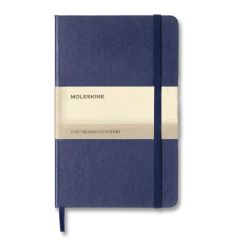 Moleskine OWMOL 372 Classic Medium Ruled Hard Cover Notebook, Navy Blue