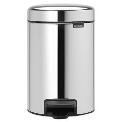 Brabantia BR 1120 41 NewIcon Matt Steel Pedal Bin - 12 Liter