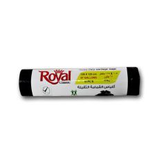 Royal Heavy Duty Black Garbage Bags - 105 x 125cm - 67 Gallon - 10 Bags/Roll x (Box of 20)