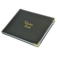 FIS FSCLVISITOR 4-Column Visitor Book - 250 x 200mm - 120 Sheets - Black