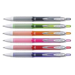 Uni-ball UMN-207F Signo Gel Ink Pen - 0.7mm - Multicolor (Pack of 6)