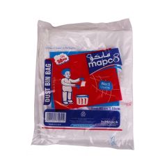Hotpack Mapco White Dust Bin Bag - 45 x 55cm (Pack of 50)