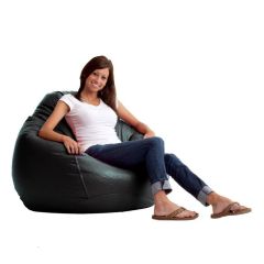 Bagnbean Lounger Bean Bag - 67 x 71cm - Black