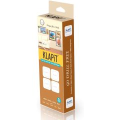 KLAPiT Magnetic Picture Mounting Strips - 2 Strips Holds 1Kg (Pack of 4)