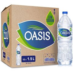 Oasis Low Sodium Mineral Water - 1.5 Liter Bottle x (Pack of 12)