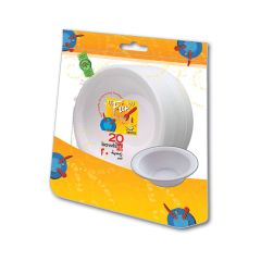 Fun 12Oz  Foam Bowl - White - 20 Pieces x (Pack of 50)