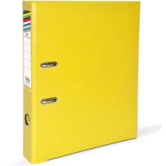FIS FSBF4PYL PP Box File - F/S Size - 4cm Spine - Yellow (Pack of 5)