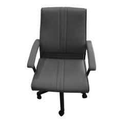 Mazaya MF 3002 Medium Back Revolving Chair - Black In Leather