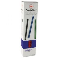 GBC 4028214 Binding Comb, 21 Ring 8 mm A4 Red Pack of 100