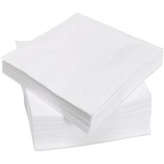 Duni 24310090 3-Ply White Napkins - 24 x 24cm - 250 Napkins x (Box of 12)
