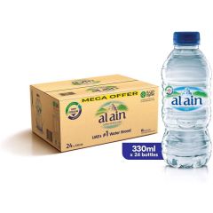 Al Ain Mineral Water - 330ml Bottle x (Pack of 24)