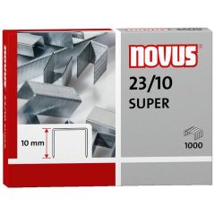 Novus Super 10mm Staples - 23/10 - 1000 Pins