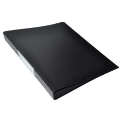 FIS FSBDPPA4BK 2-Ring PP Binder - 25mm Ring - A4 - Black