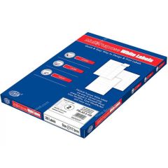 FIS FSLA2-3-100 Multi-Purpose White 117.5mm(D) Labels - A4 (2 Stickers x 100 Sheets)
