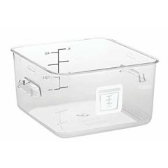 Rubbermaid 1980313 Polycarbonate Square Container - 3.8 Liter - White