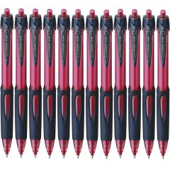 Uni-ball SN-220 Power Tank Retractable Ball Point Pen - 1.0mm - Red (Pack of 12)