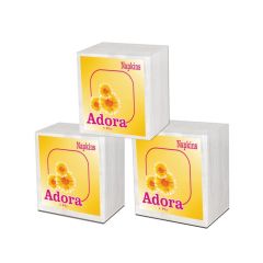 Adora 1-Ply Table Napkin - 28 x 30cm - 80 Napkins x (Box of 40)